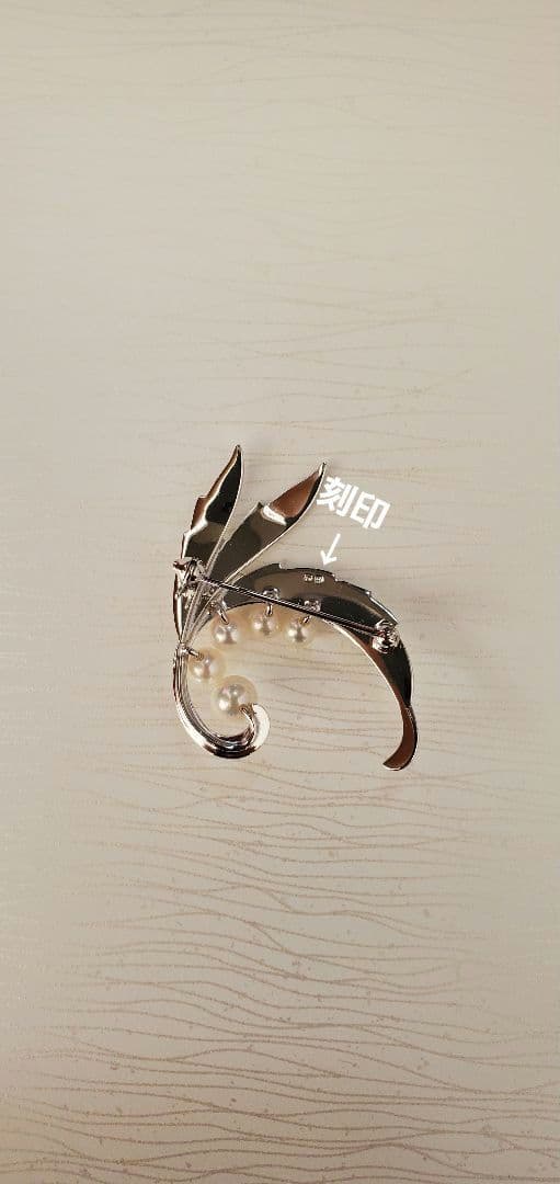 MIKIMOTO ミキモト　真珠　パール　ブローチ 5珠