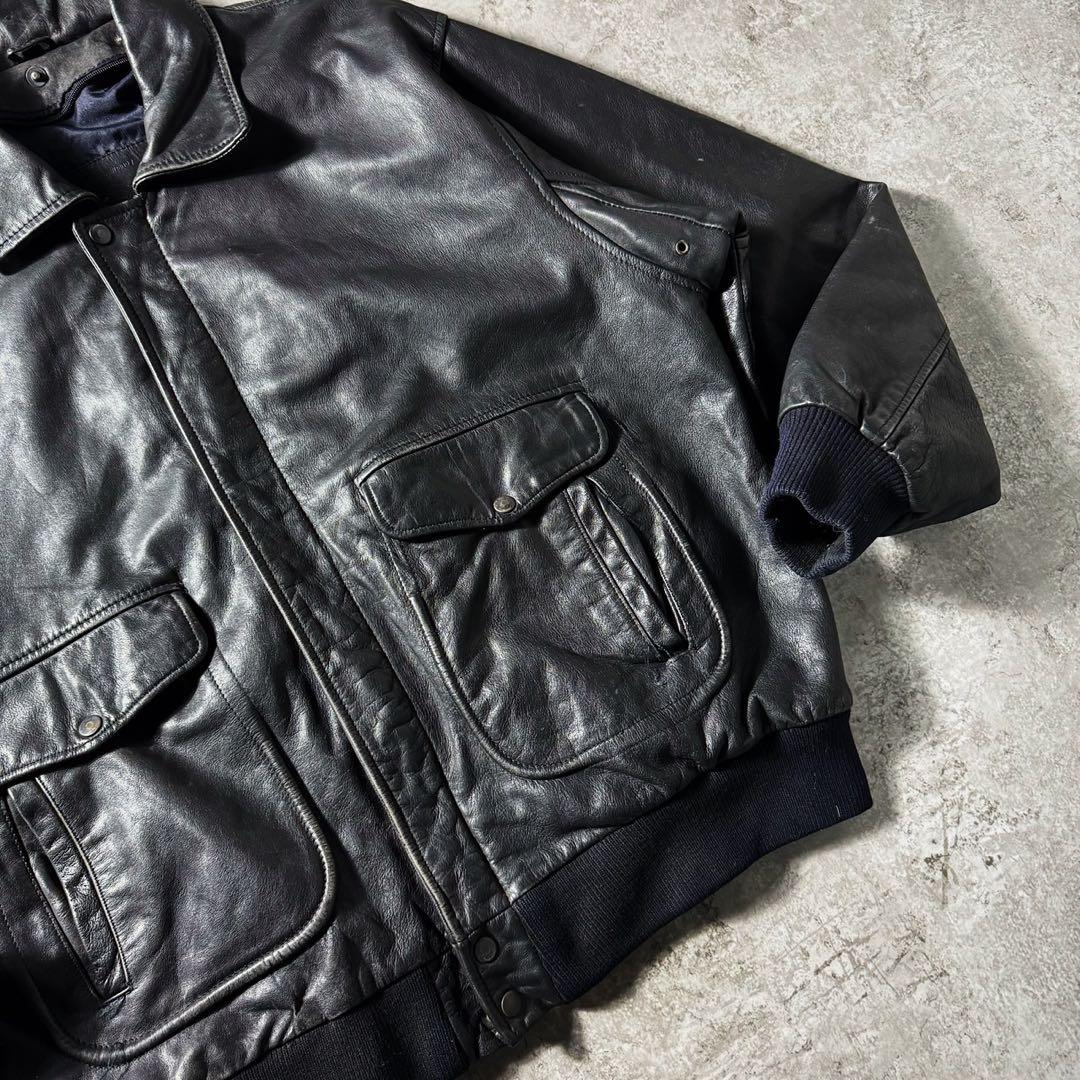 【90s】 G-1 A-2フライトレザージャケット ムートン襟ボア