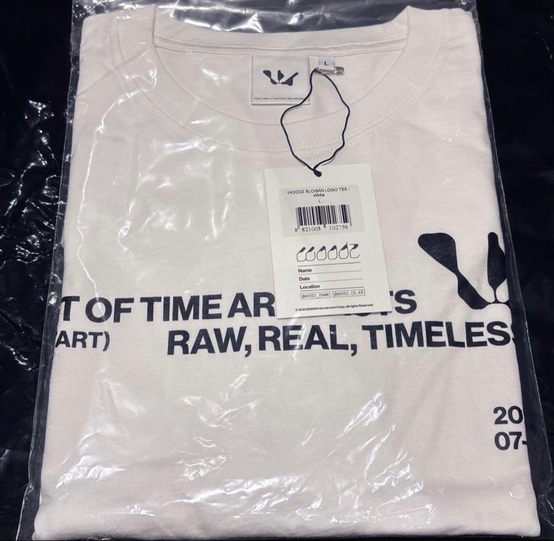 WOODZ Tシャツ　SLOGAN LOGO Lサイズ　ポップアップ　スンヨン