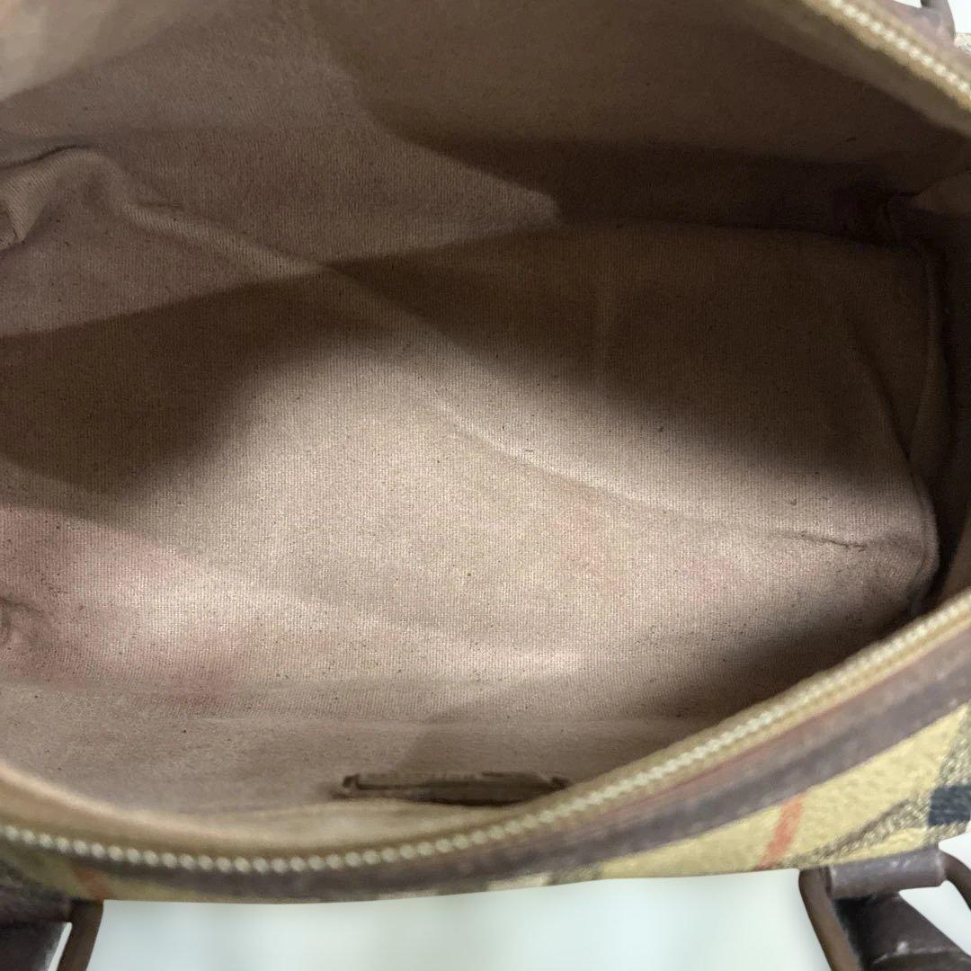 【極美品】BURBERRY バーバリー ミニボストン ハンドバッグ ノバチェック