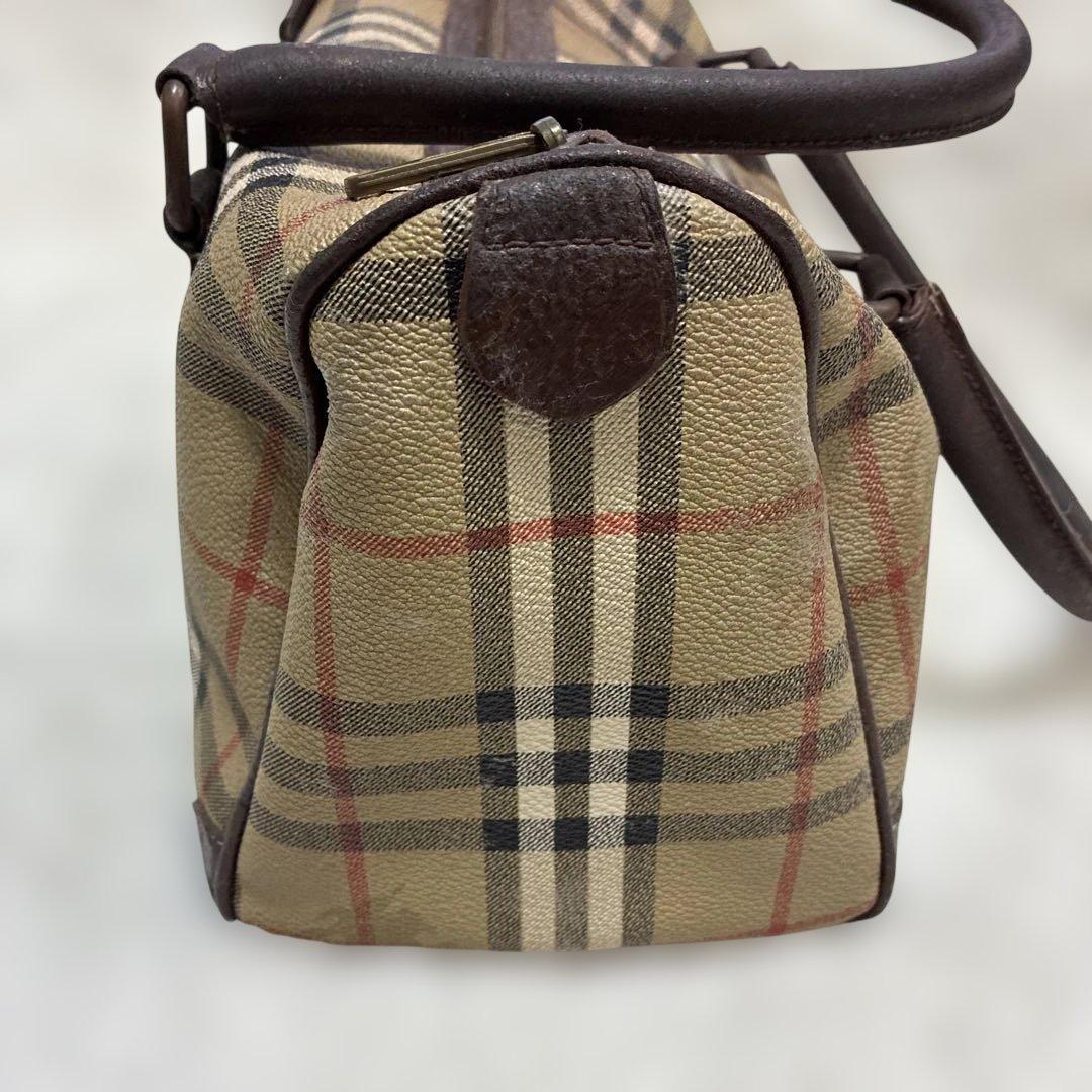 【極美品】BURBERRY バーバリー ミニボストン ハンドバッグ ノバチェック