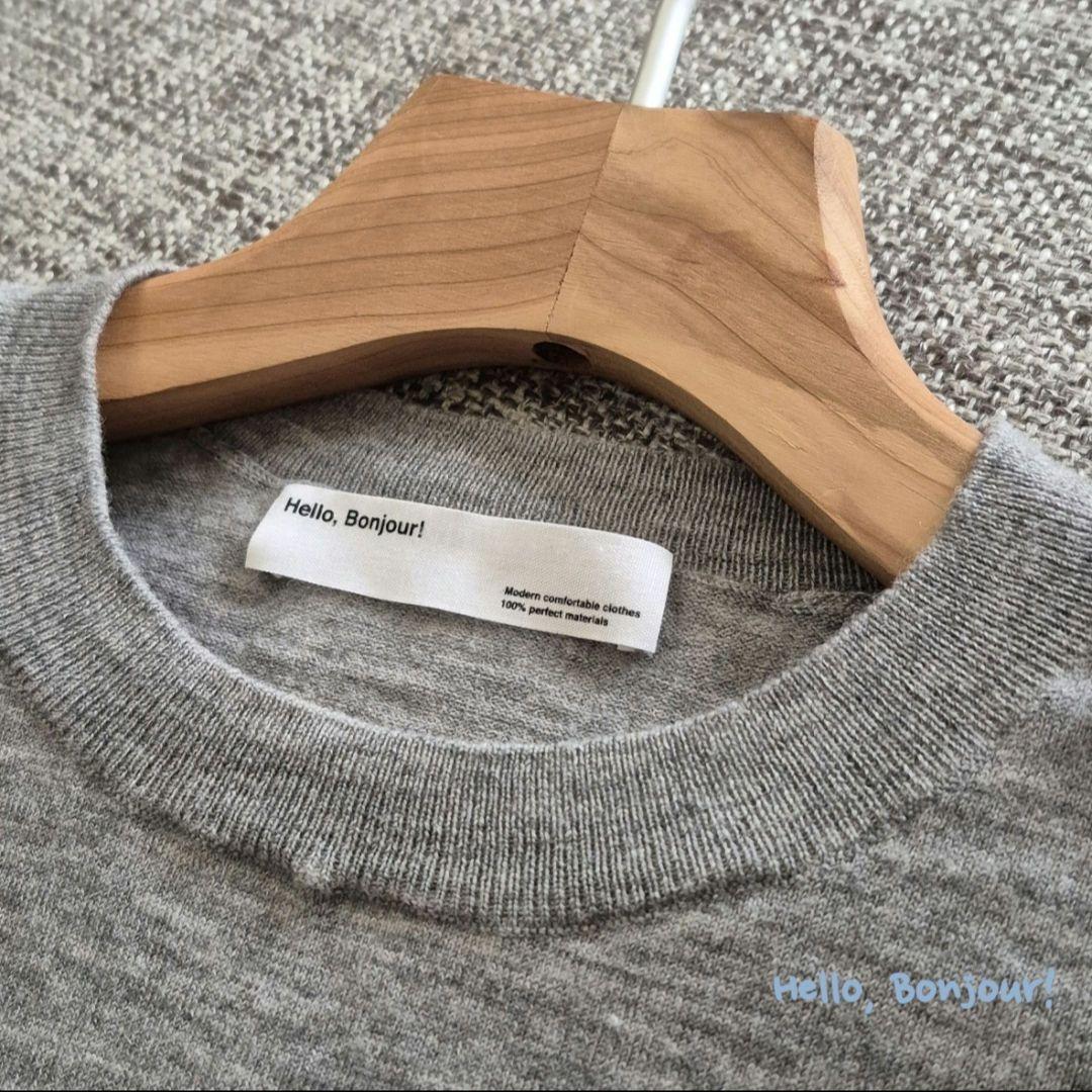 【L'Appartement】Side Slit Knit Gray