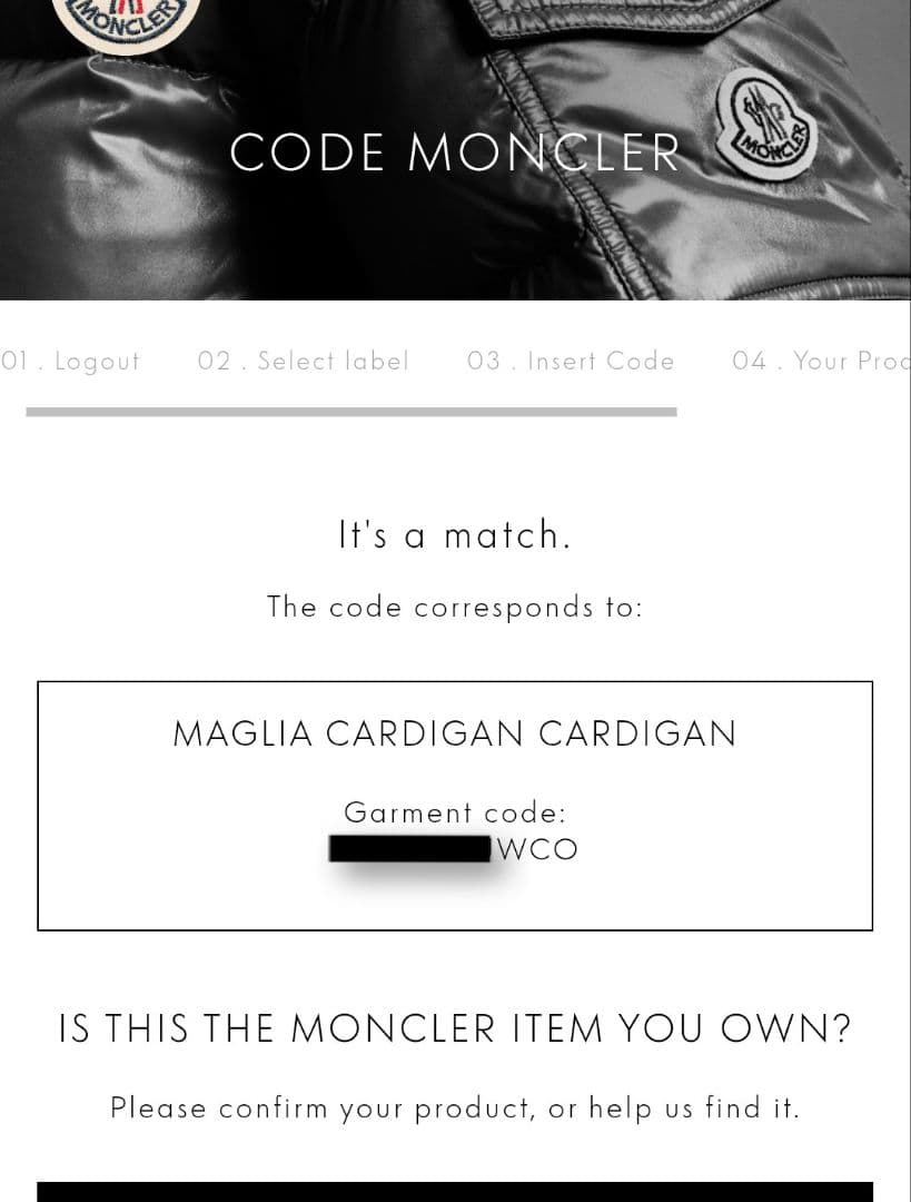 MONCLER Maglia ニット×ダウン切替 カーディガン ネイビー