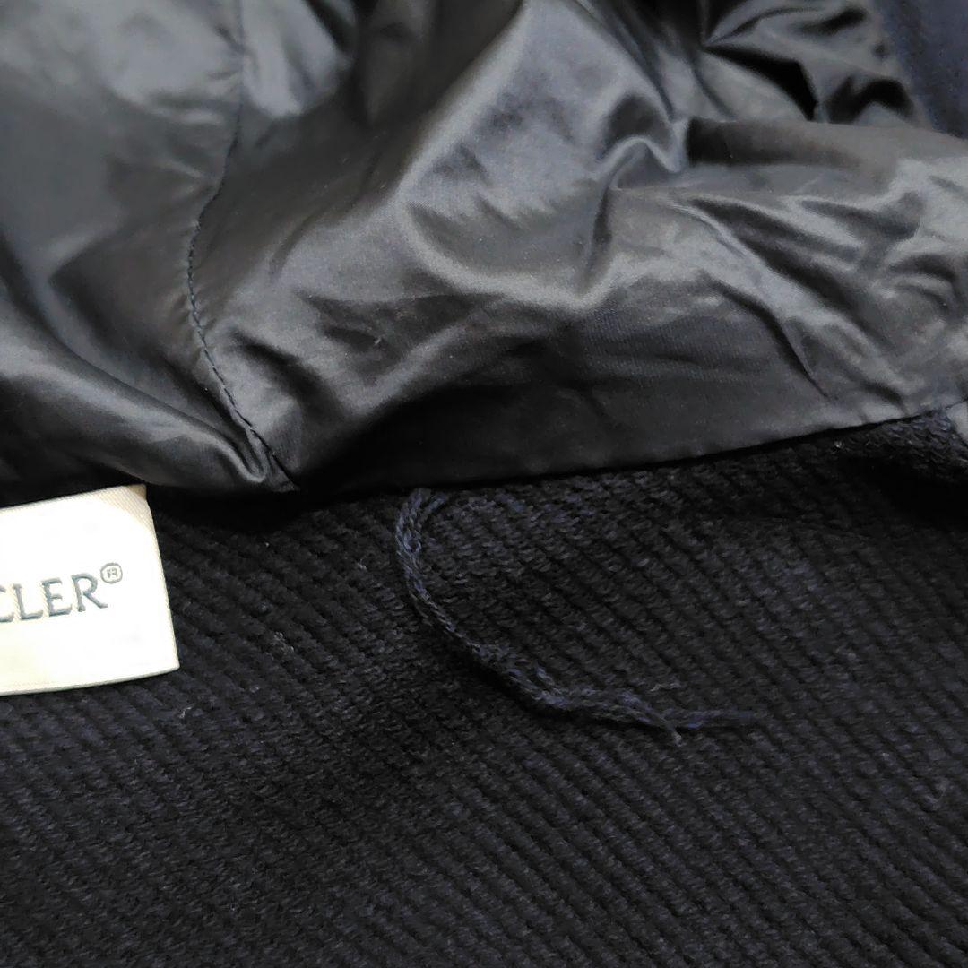 MONCLER Maglia ニット×ダウン切替 カーディガン ネイビー