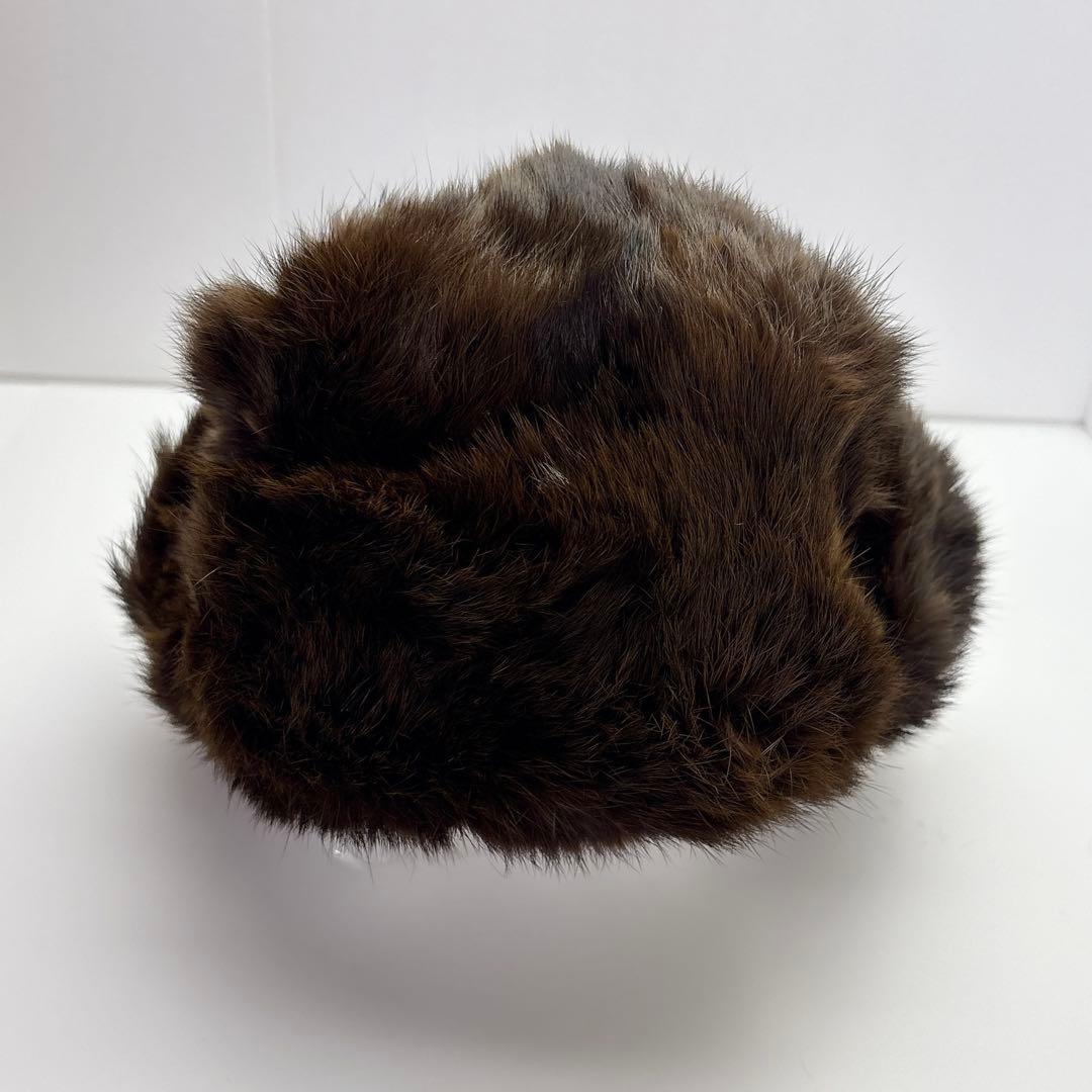 レア★　ヴィンテージウシャンカ　70〜90S　リアルファー　旧ソ連　毛皮帽子