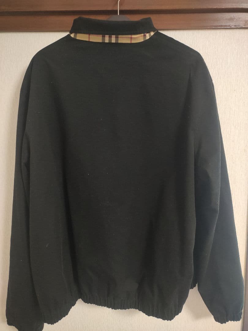 90s BURBERRY リバーシブル スイングトップ バーバリー　ブラック