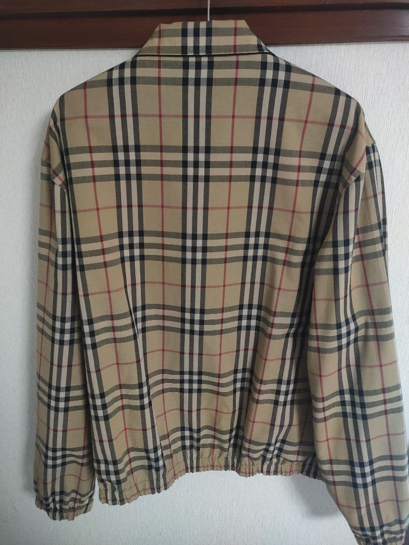 90s BURBERRY リバーシブル スイングトップ バーバリー　ブラック
