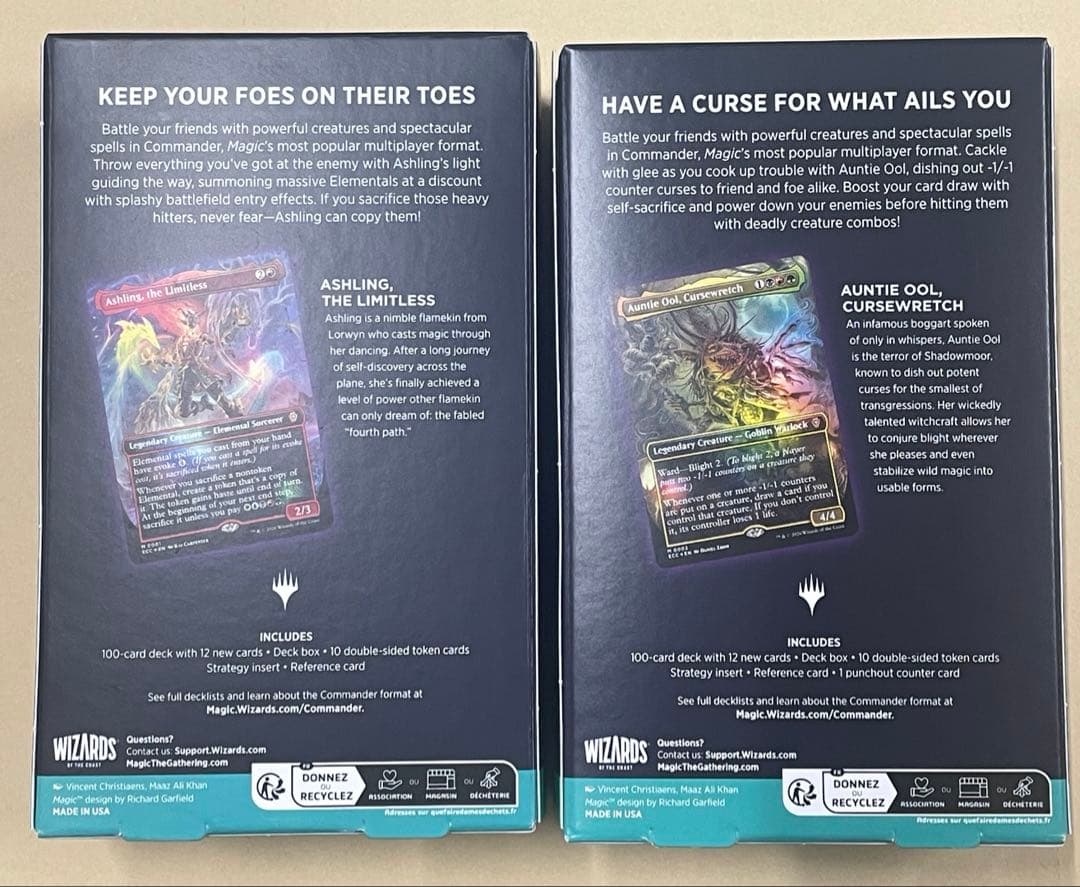 MTG ローウィンの昏明　統率者デッキ エレメンタルの舞踊　枯朽の呪い　英語版