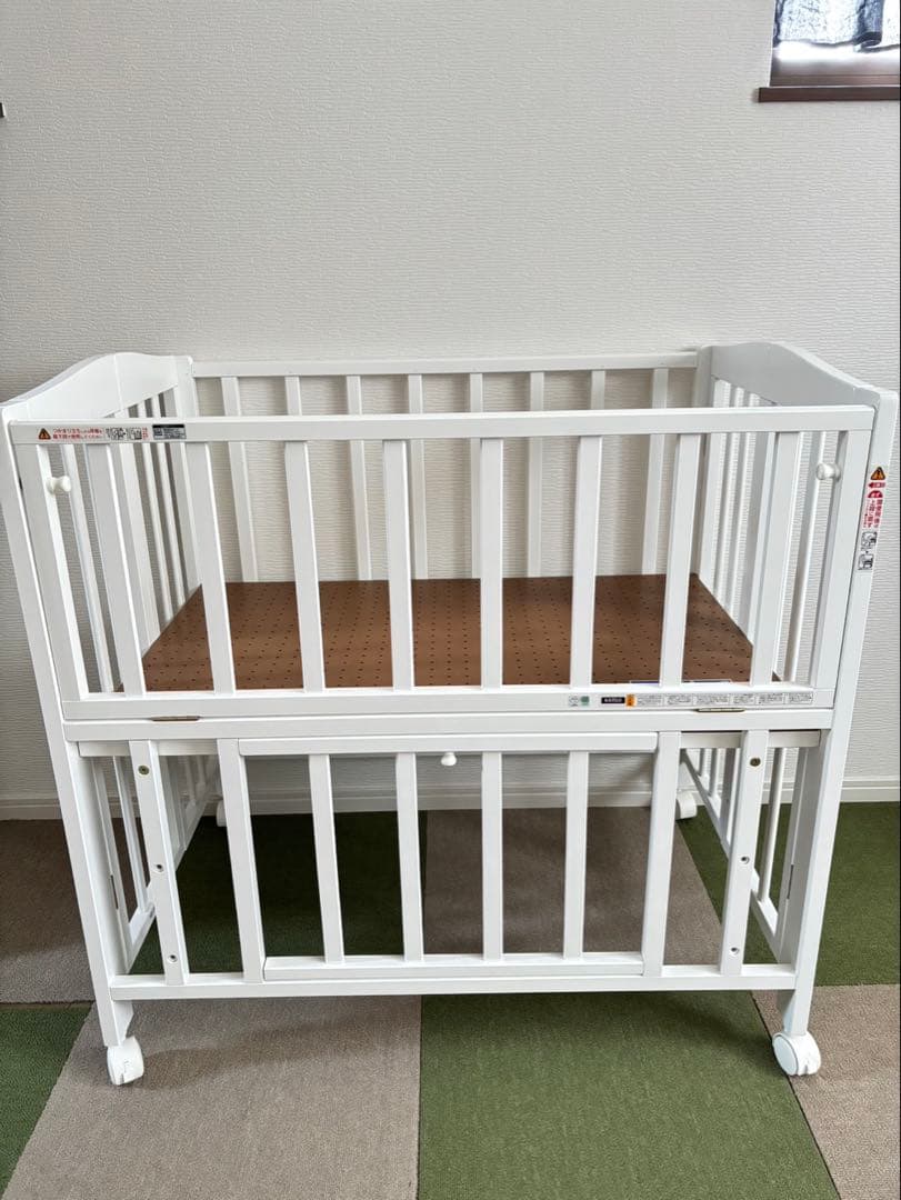 【美品⭐️送料込】KATOJI ベビーベッド(マットレスサイズ60×90)