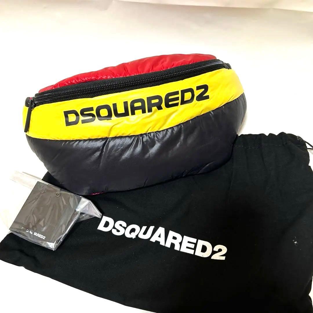 【新品】ディースクエアード　ボディーバック　ヒップバック　ワックス加工