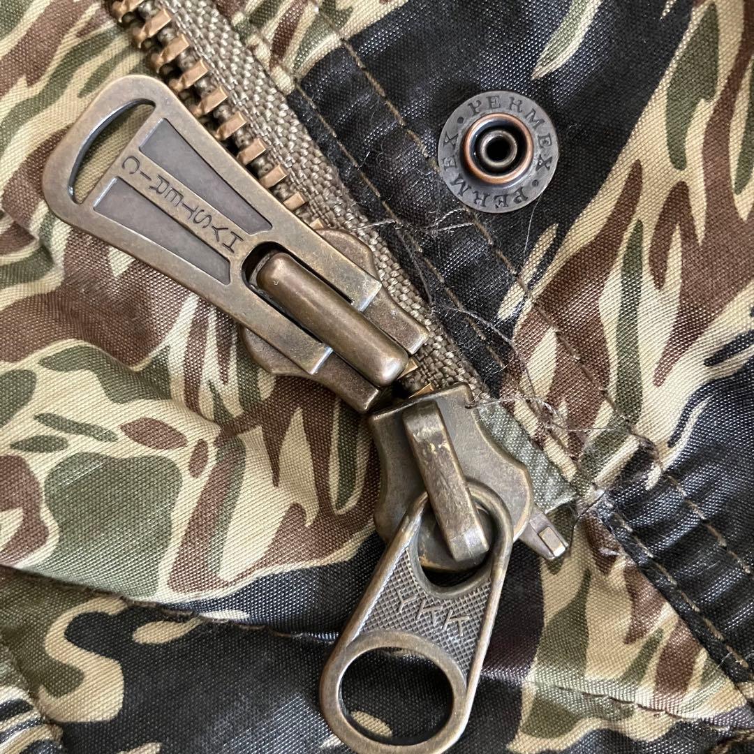 ヒステリックグラマー タイガーカモフラ柄 モッズコート/プリマロフト/sizeF