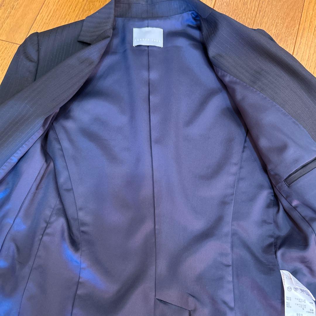 ☆お値下げ☆セオリーリュクス　パンツスーツ　濃紺ウール