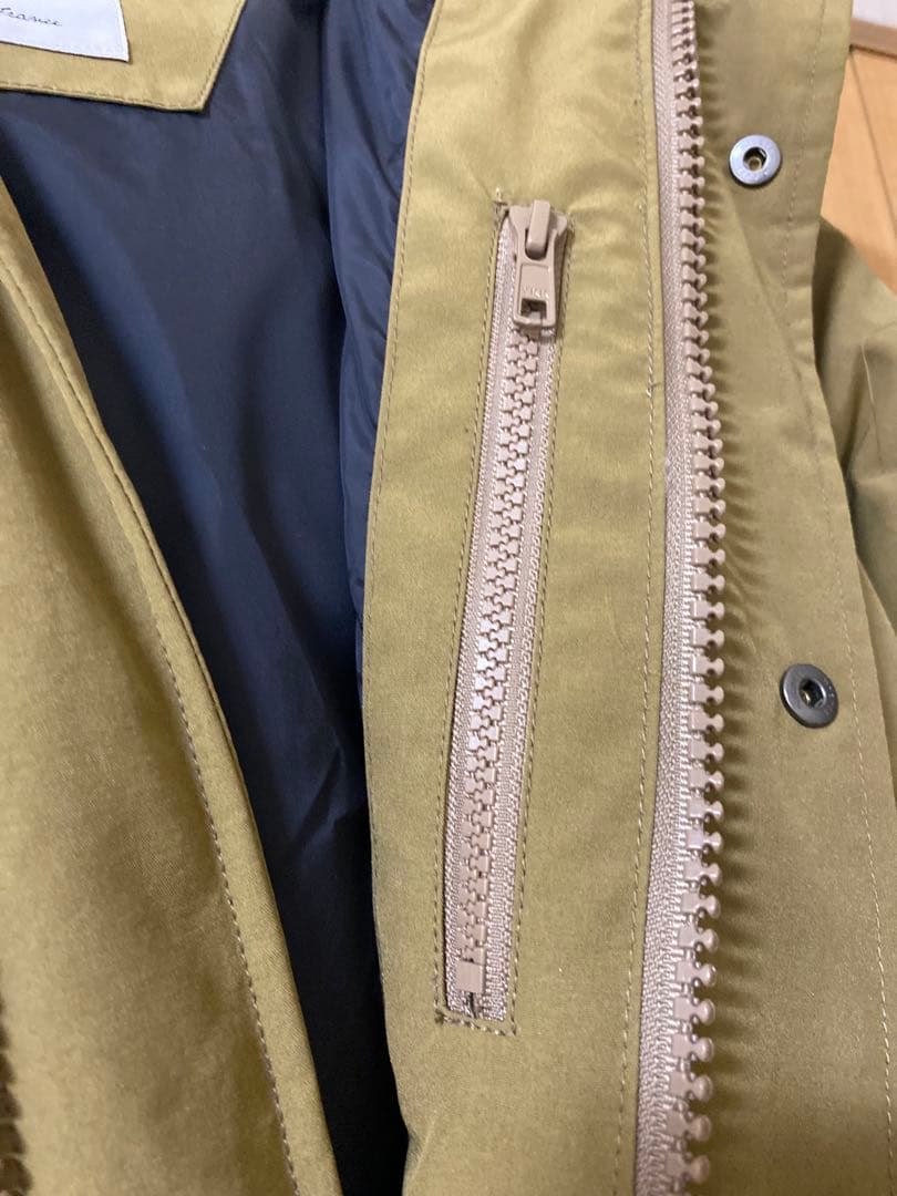 DANTON ダウンジャケット オリーブ キャメル　ベージュ　サイズ34