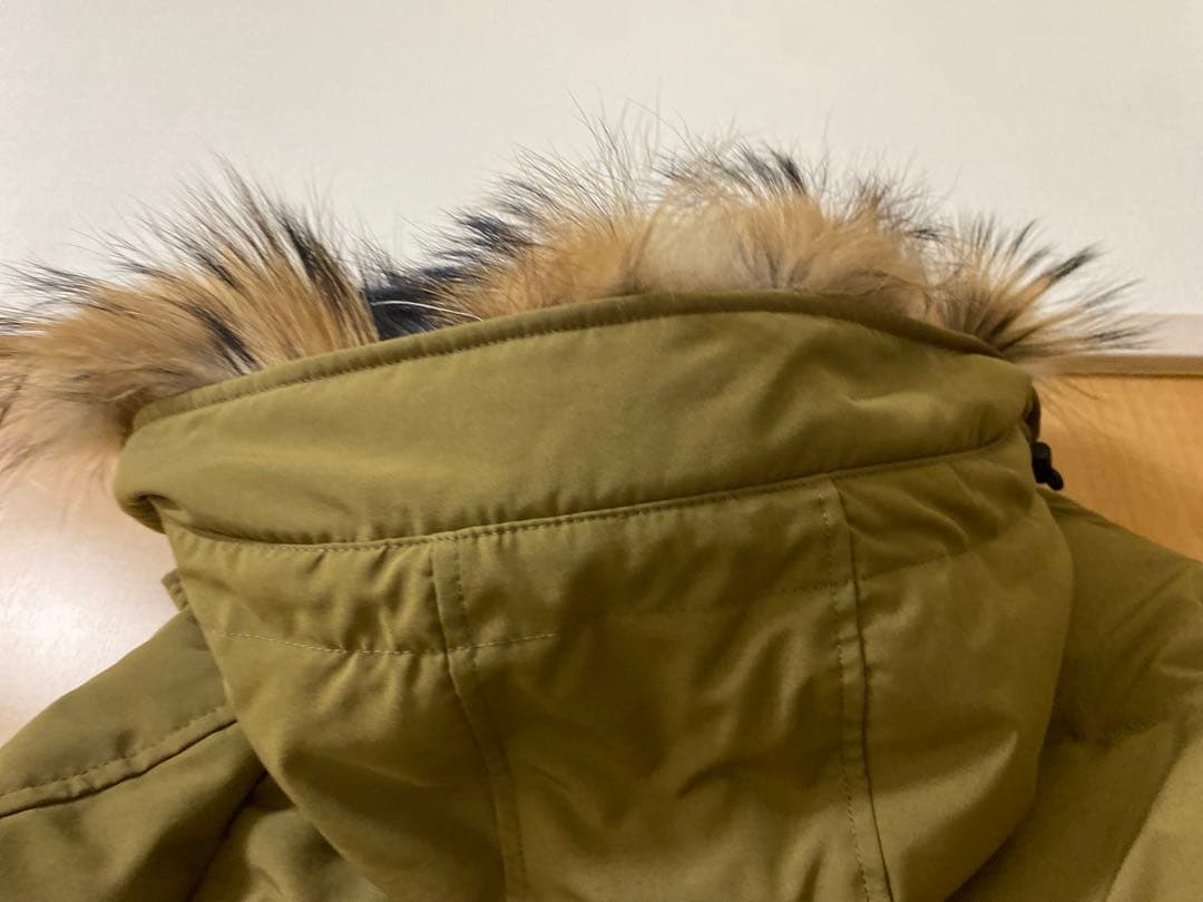 DANTON ダウンジャケット オリーブ キャメル　ベージュ　サイズ34