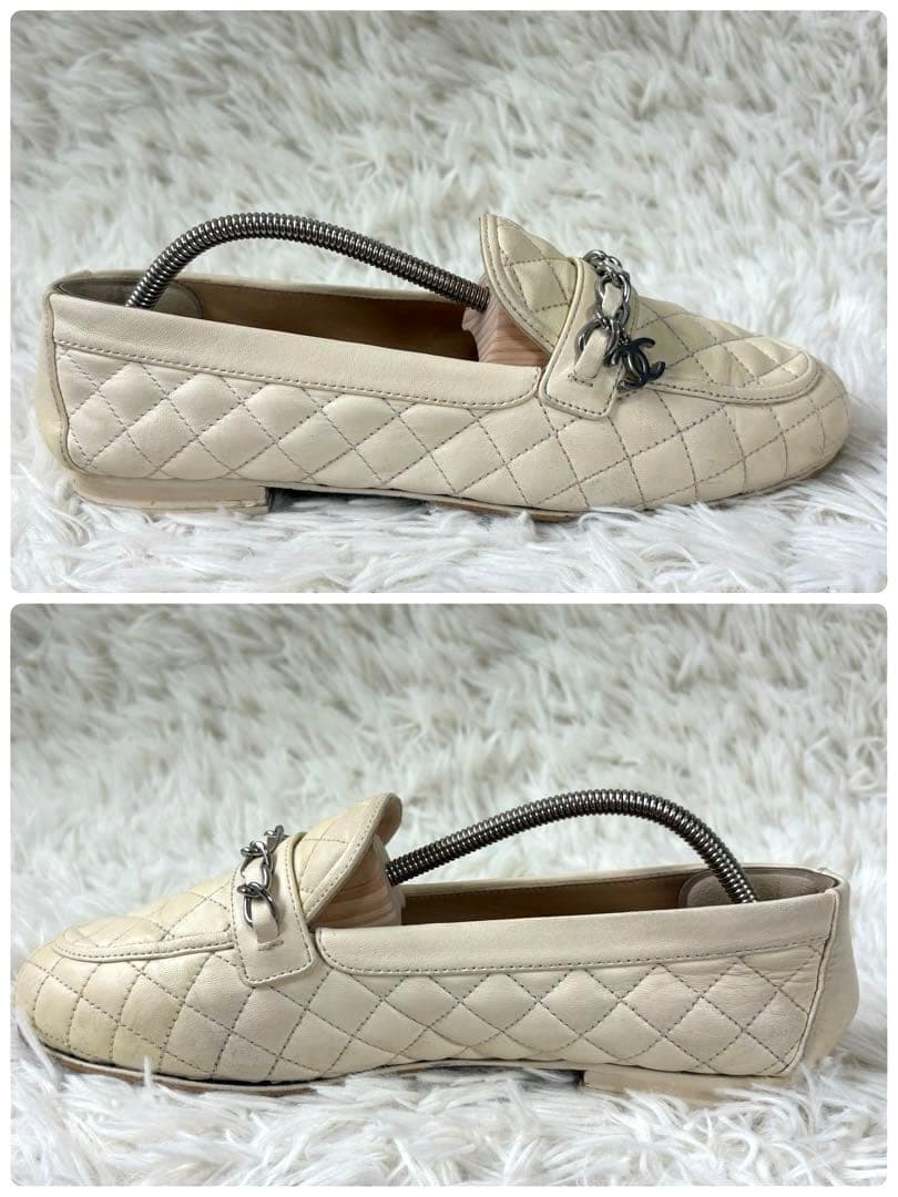 CHANEL シャネル　マトラッセ　チェーン　チャーム　ココマーク　ローファー