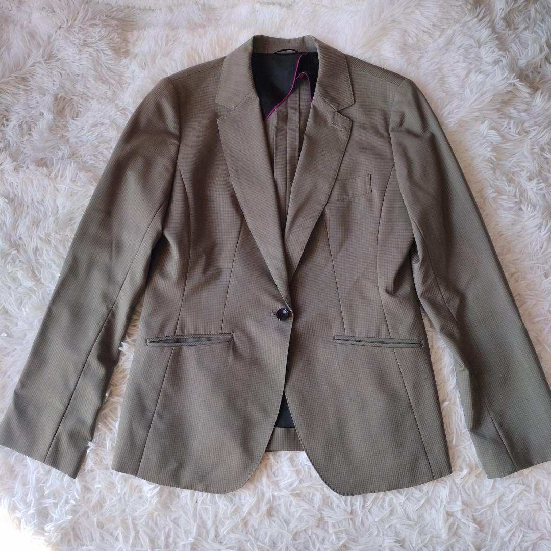 ヒルトン セットアップ パンツスーツ 13 XL グレー 背抜き マルゾット