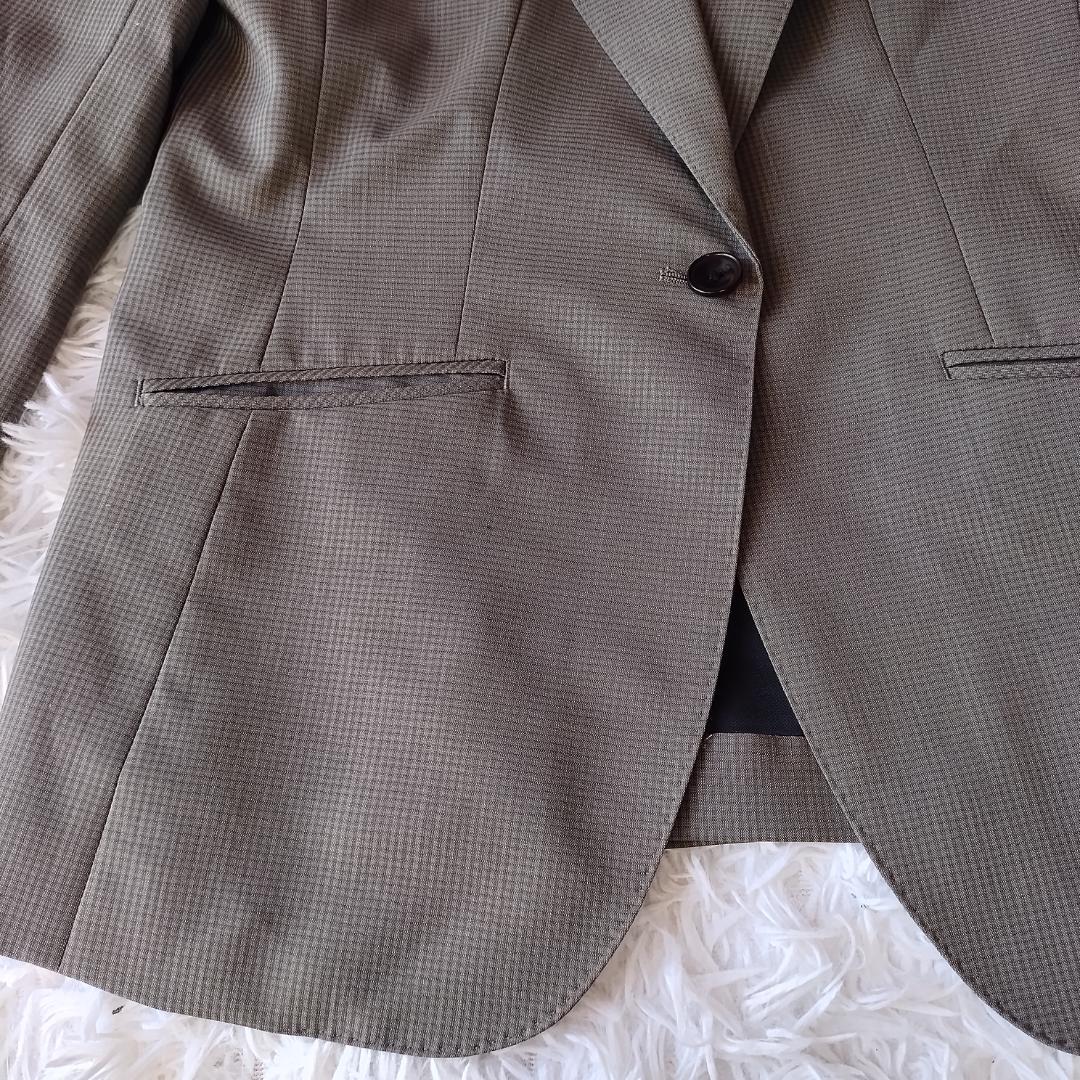 ヒルトン セットアップ パンツスーツ 13 XL グレー 背抜き マルゾット