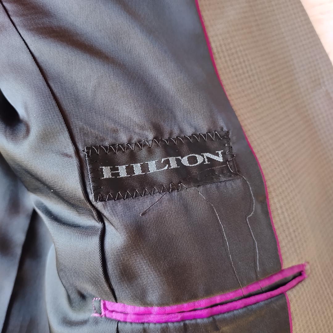 ヒルトン セットアップ パンツスーツ 13 XL グレー 背抜き マルゾット