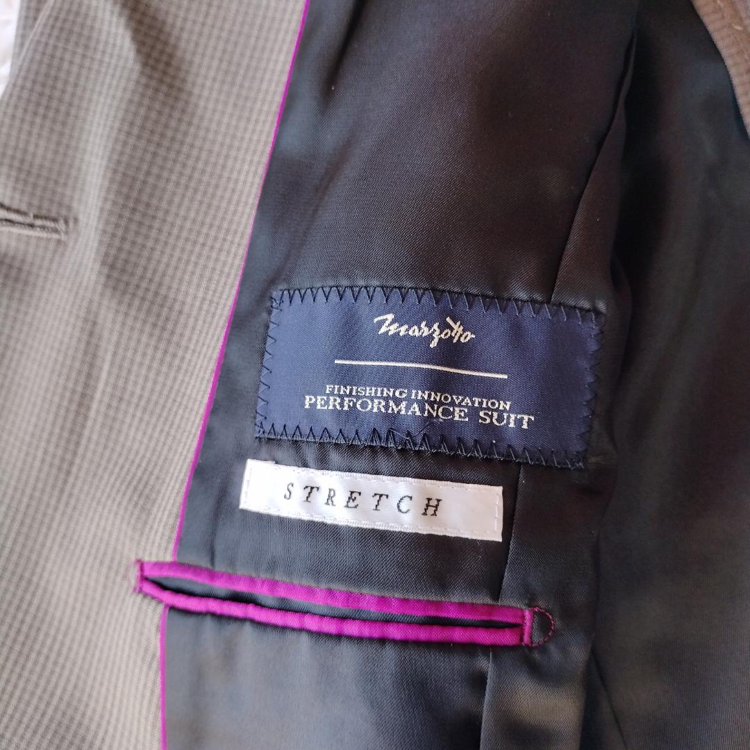 ヒルトン セットアップ パンツスーツ 13 XL グレー 背抜き マルゾット