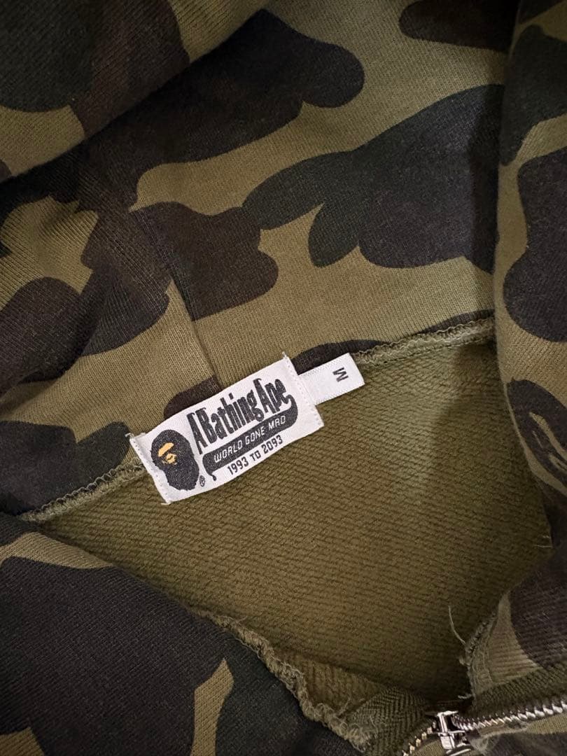 APEシャークパーカー緑Mサイズ