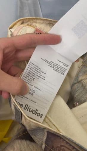 ✨美品 Acne Studios デニムデザイン パンツ Sサイズ