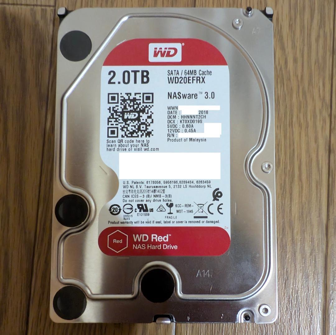 Synology DS120j (WD Red 2TB 取付済)