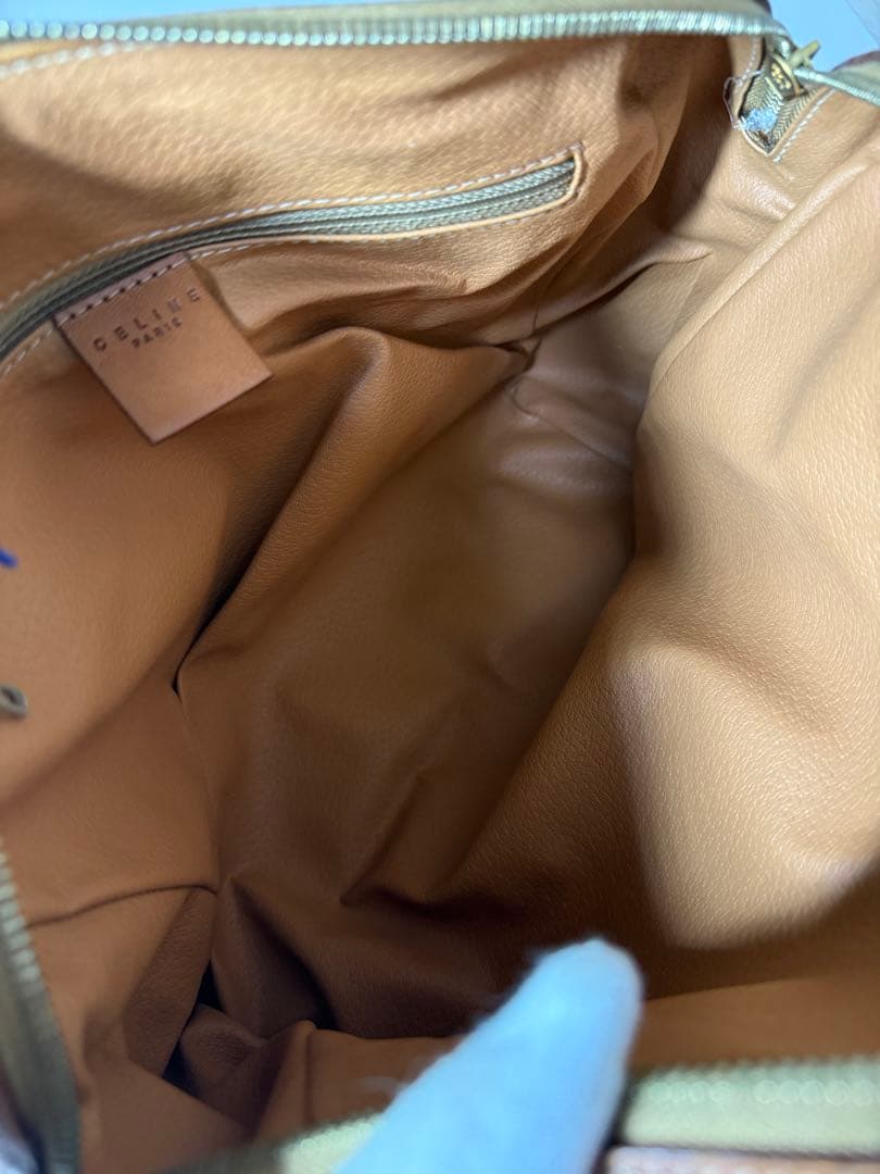 CELINE セリーヌ マカダム柄 ミニボストンバッグ ハンドバッグ