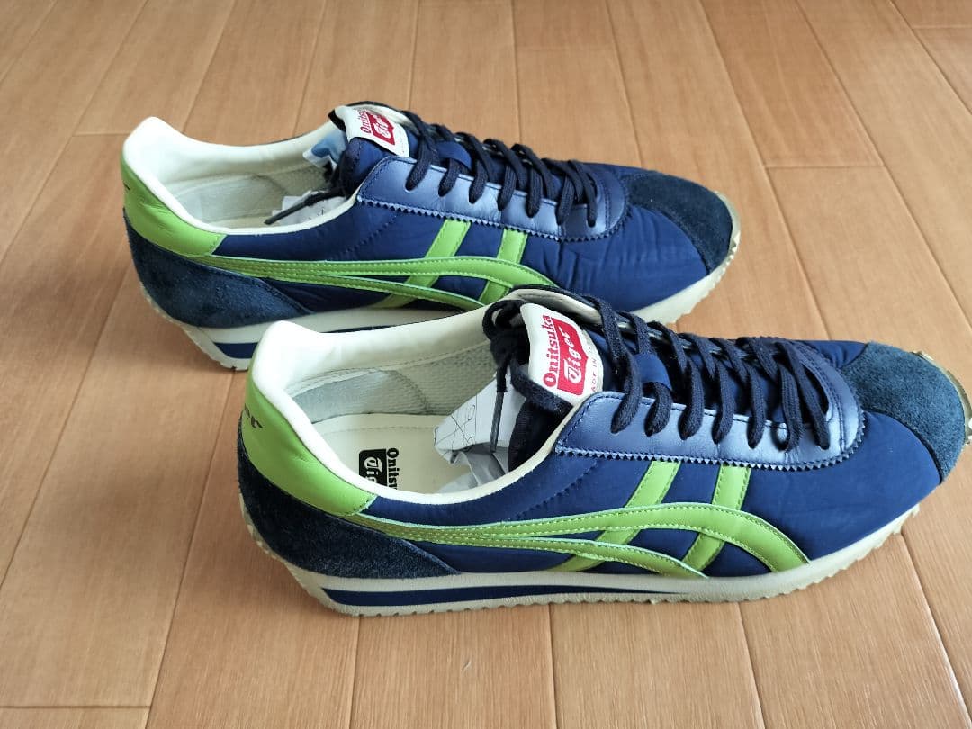 日本製　 Onitsuka Tiger　スニーカー　ネイビー/グリーン 超美品