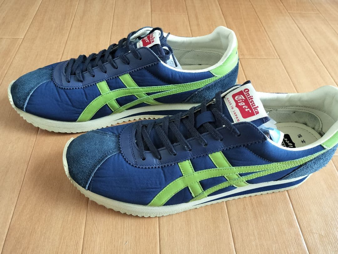 日本製　 Onitsuka Tiger　スニーカー　ネイビー/グリーン 超美品