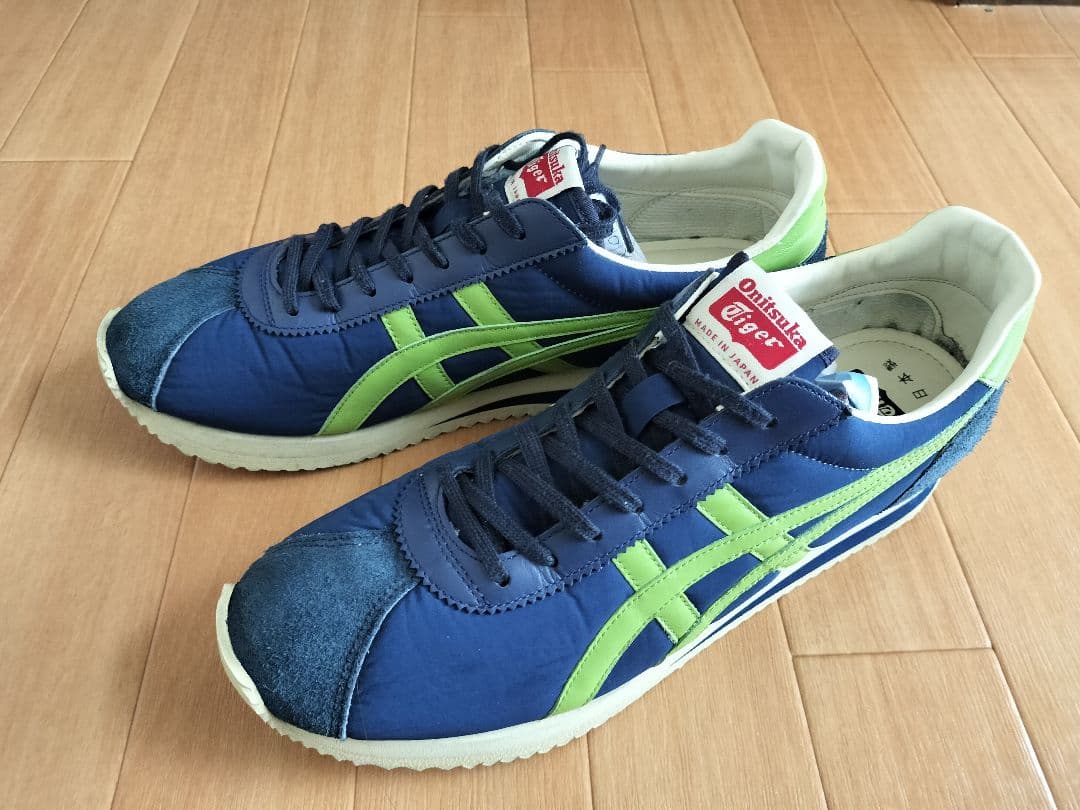 日本製　 Onitsuka Tiger　スニーカー　ネイビー/グリーン 超美品