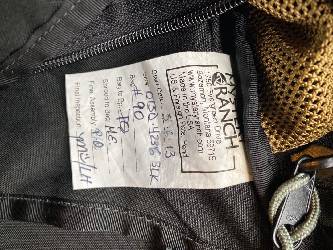 ミステリーランチ　アウトサイダー 廃盤　値下げ中