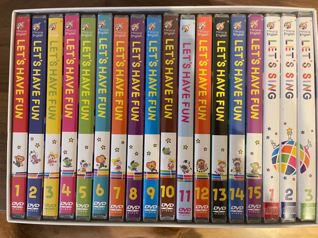 Miraico 英語ボックス DVD15枚CD3枚セット