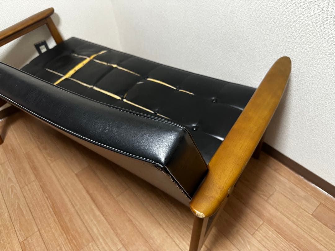 【ジャンク】カリモク60 Kチェア 2シーター