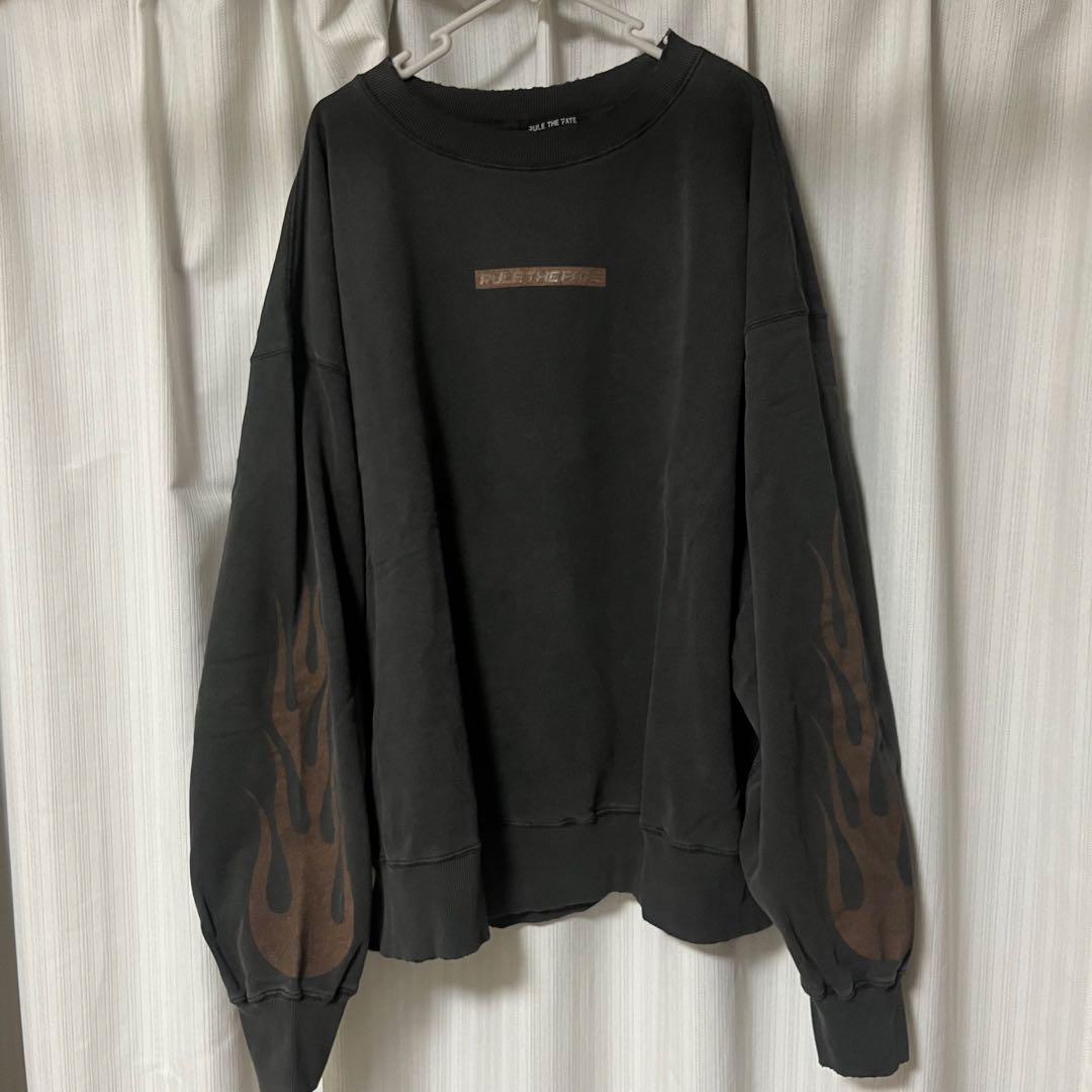 FLAME CREW NECK スウェットRULE THE FATE