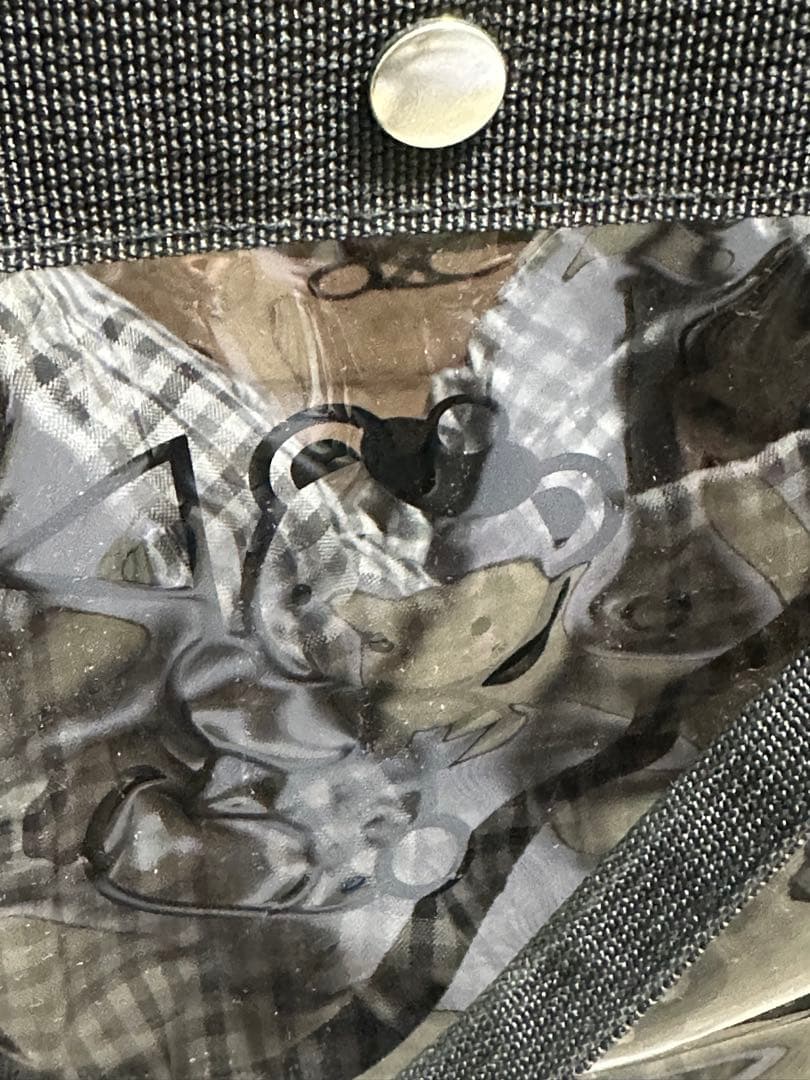 familiar ファミリアブラックチェッククリアトートバッグ