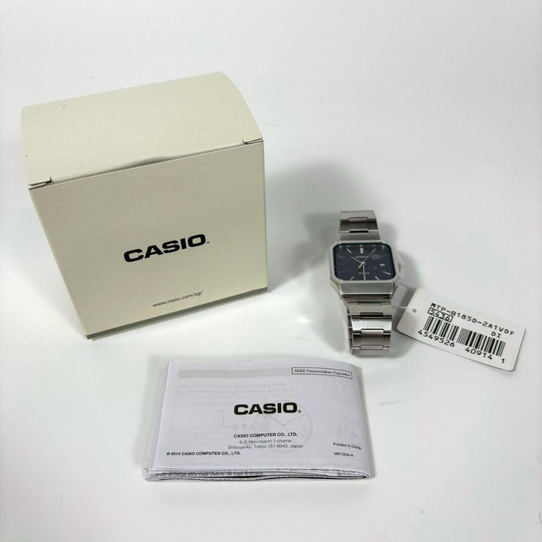 【新品未使用】　CASIO カシオ MTP-B185D 2A1 ネイビー