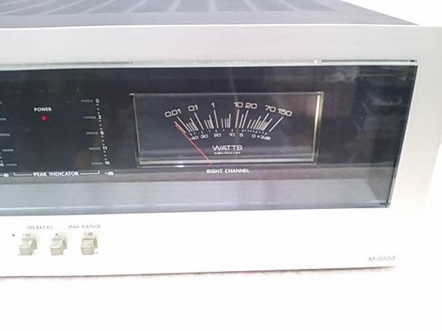 ONKYOパワーアンプ M9900 大型パワーメーター付