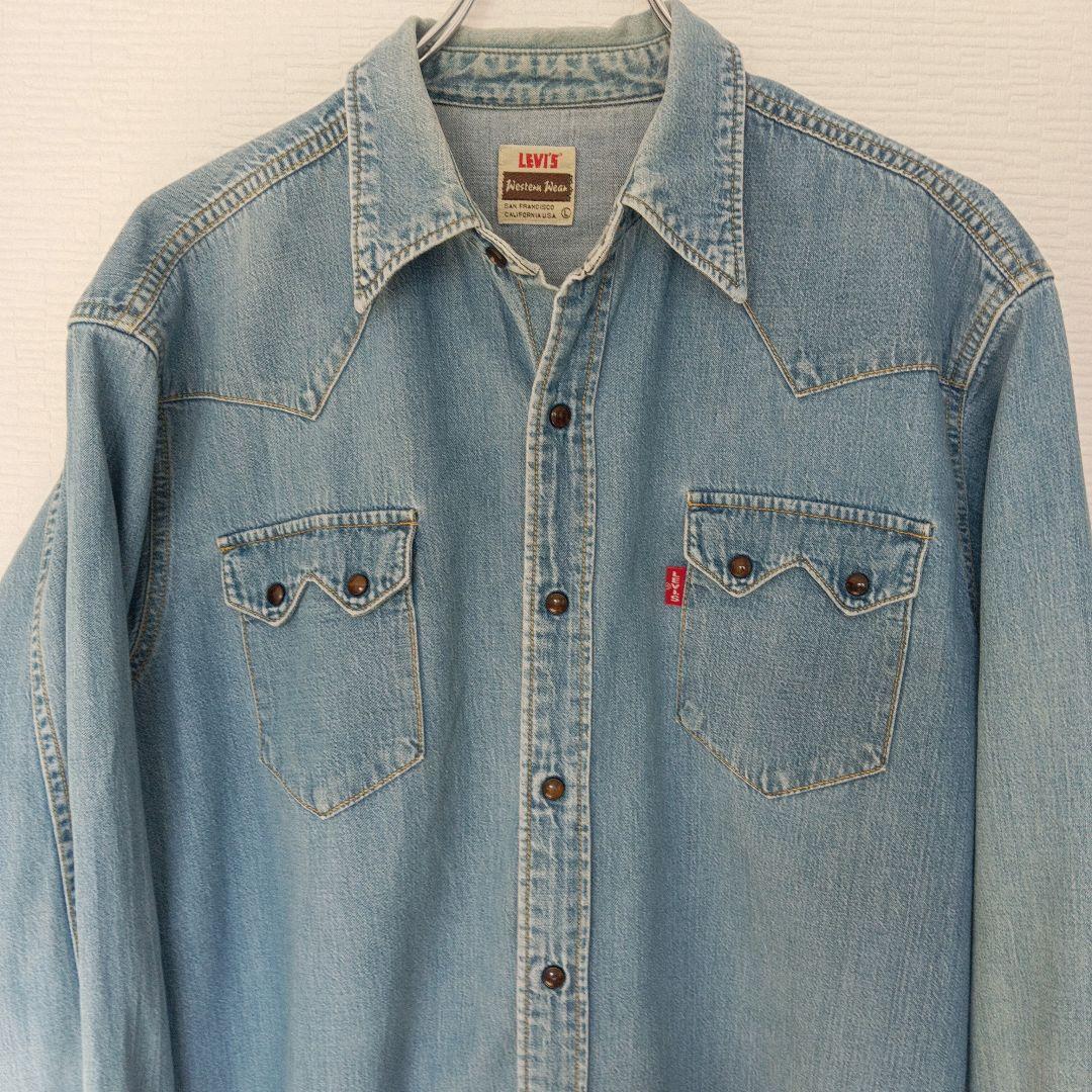 【USA-vintage】levi's big-E western shirt