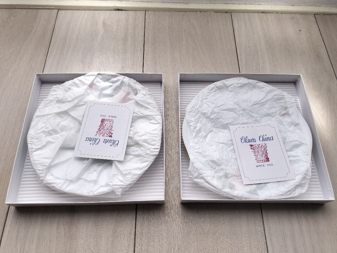 大倉陶園・オークラチャイナ　大皿20cm ケーキ皿　新品未使用