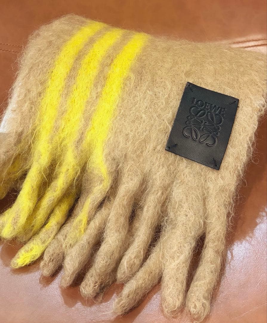 LOEWE ロエベ　モヘア　ウール　アナグラム　マフラー