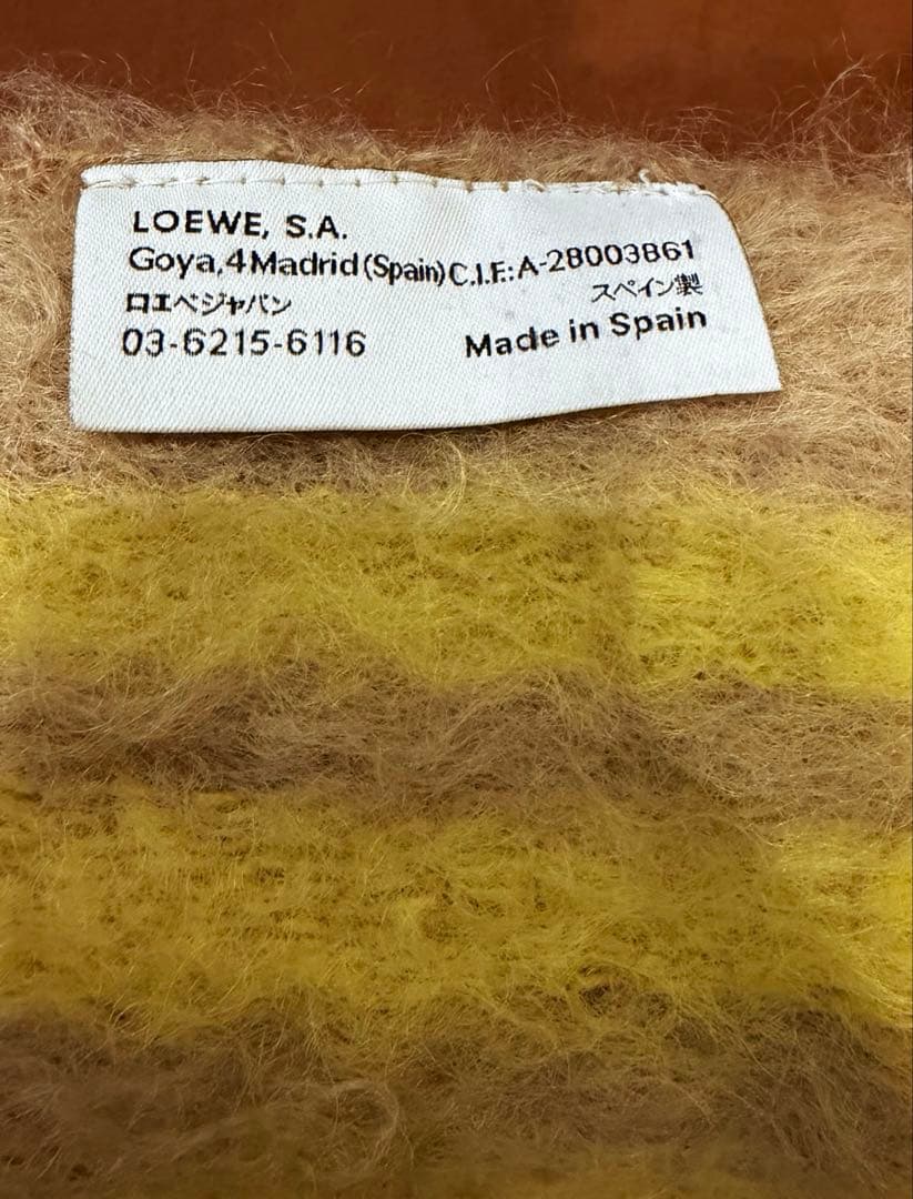 LOEWE ロエベ　モヘア　ウール　アナグラム　マフラー