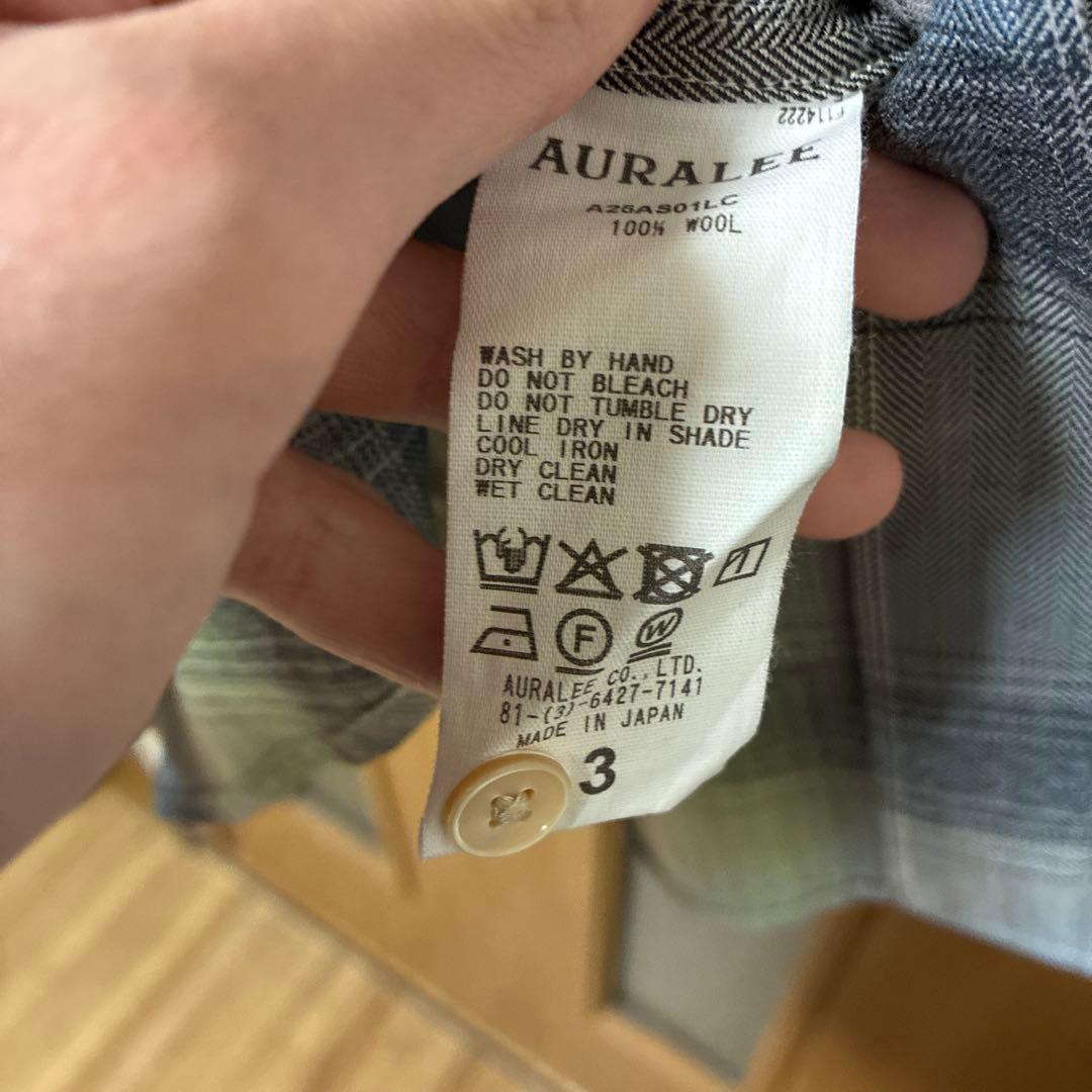 SUPER LIGHT WOOL CHECK SHIRT 25aw サイズ3