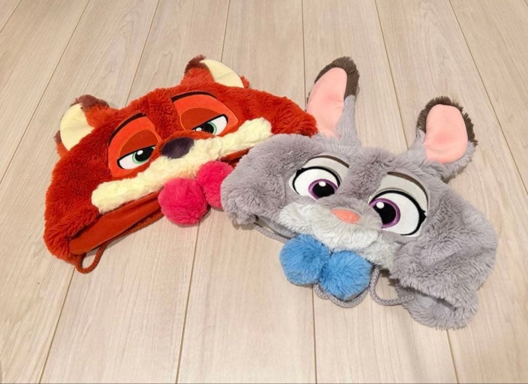 ディズニー　ファンキャップ　ズートピア　ジュディ　ニック　2個セット