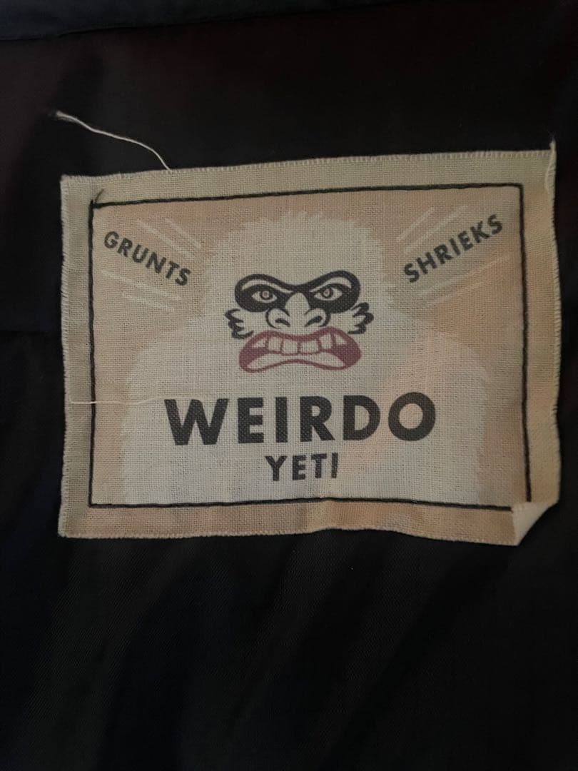 WEIRDO YETI ボアジャケット XL ファー フード 黒 ビッグサイズ