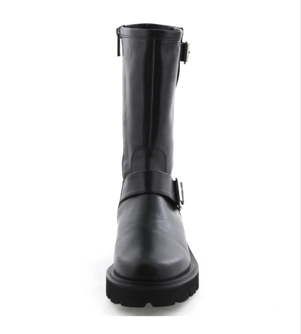 【新作・新品】卑弥呼エンジニアブーツ本革ブラック23cm ヒミコHIMIKO