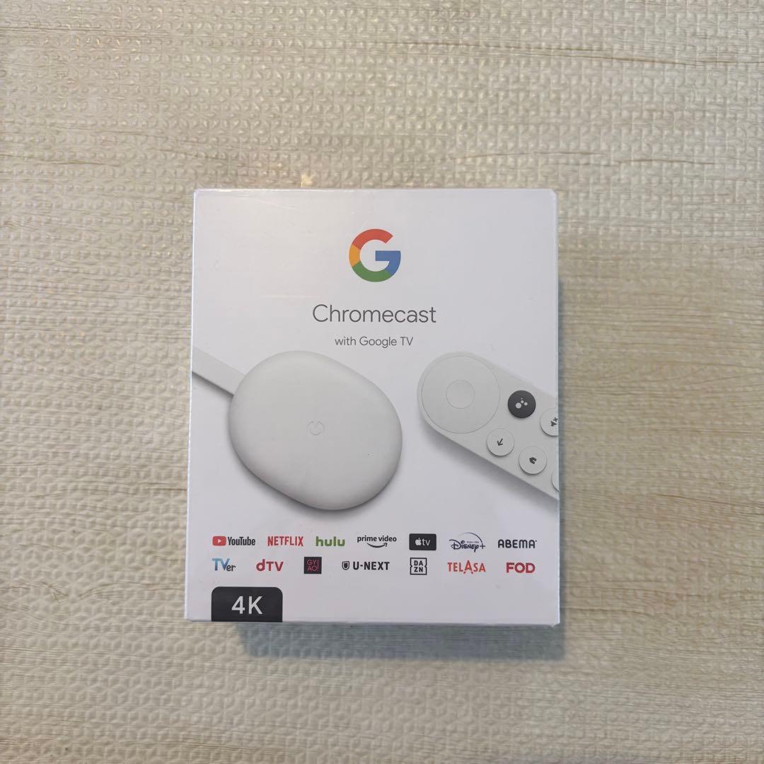 【新品未開封】Chromecast with Google TV 4K ホワイト