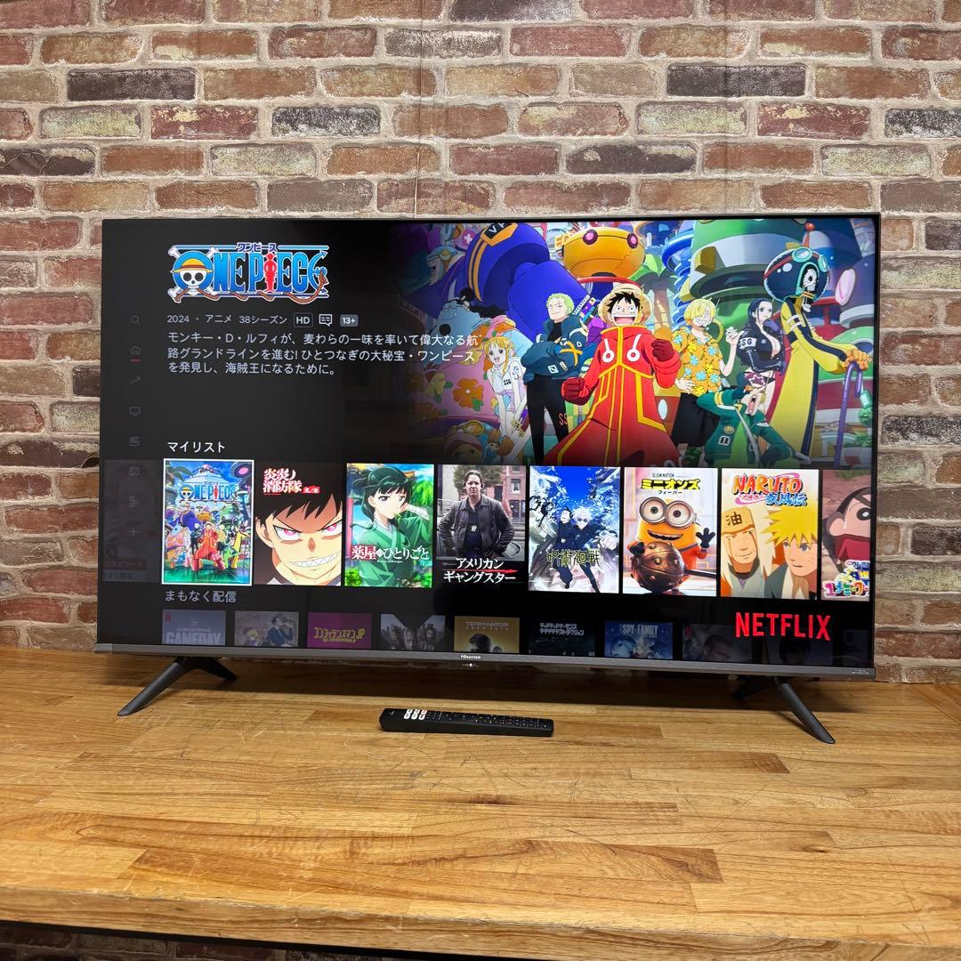 2022年製！43V型 4Kチューナー内蔵 液晶テレビ 43A65G ネット動画