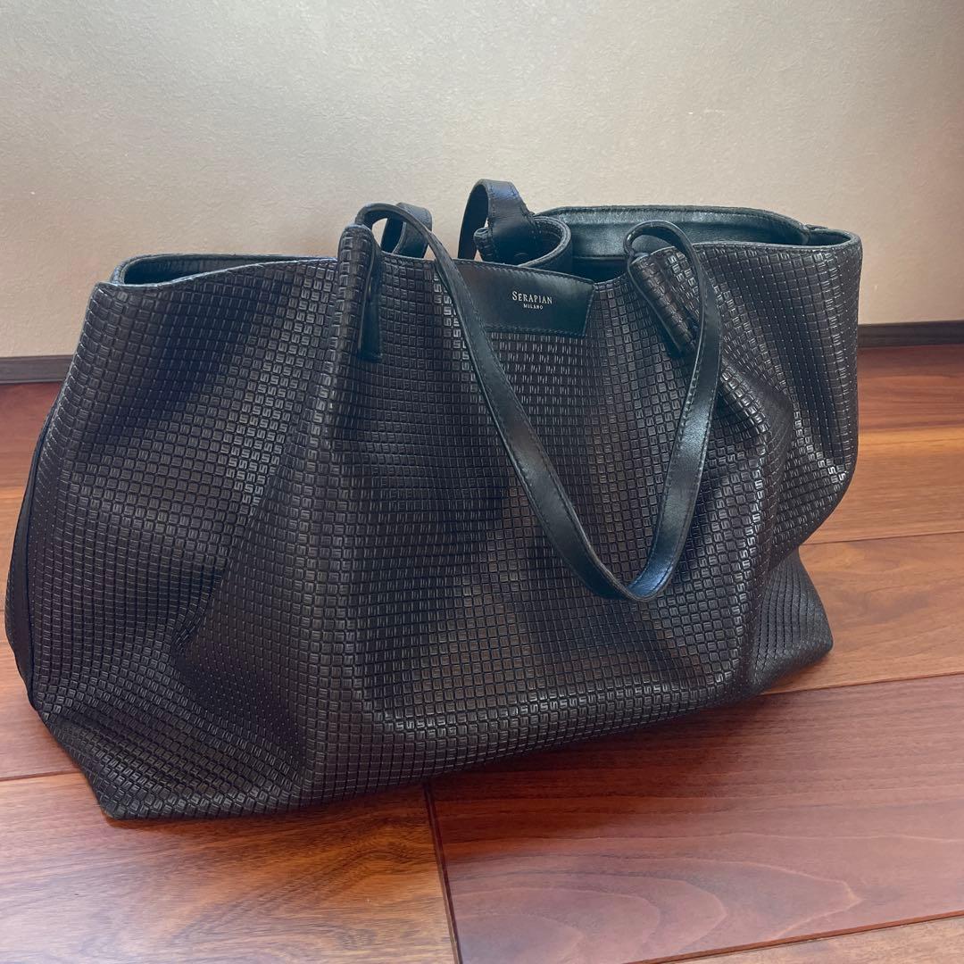 SERAPIAN ブラック トートバッグ