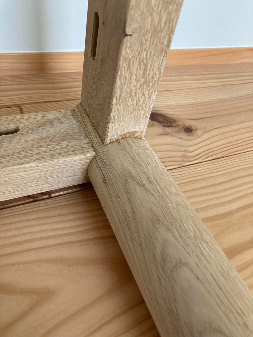 無垢　オーク材　テーブル脚