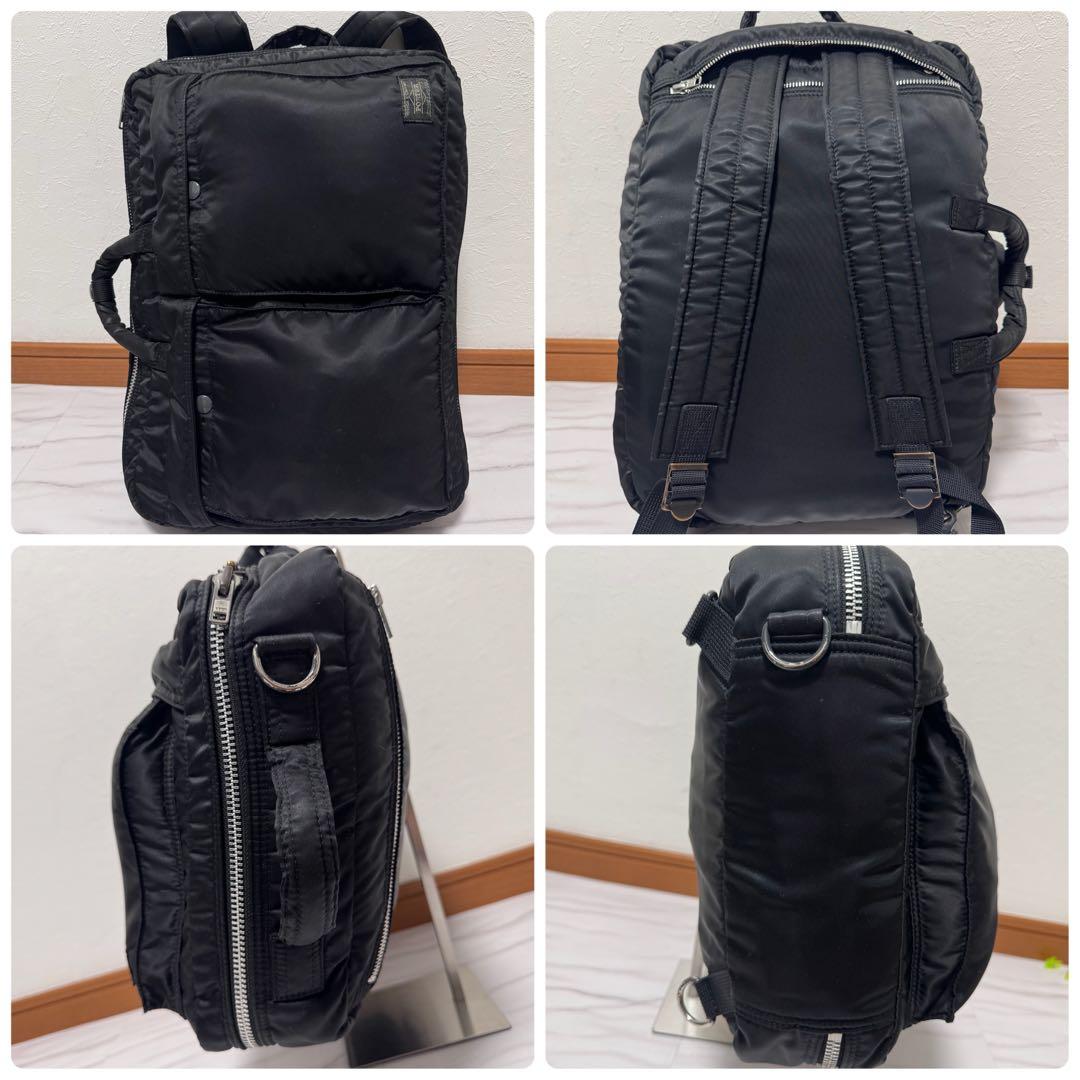 大容量✨PORTER TANKER 3way ビジネスバッグ リュック ブラック